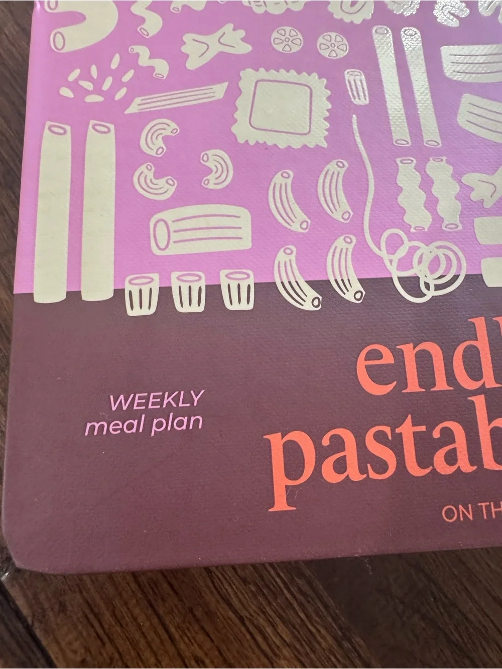 U Style Endless Pastabilities Spiral Meal Planner - Pink & Burgundy